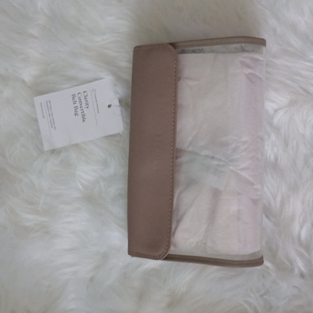 Truffle Clarity Convertible Belt Bag, toffee